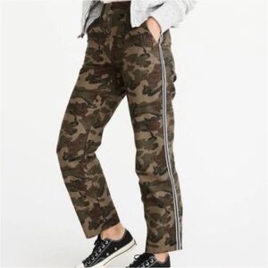 Abercrombie & Fitch Camo Annie Camo High Rise Straight Ankle Pants Size 24